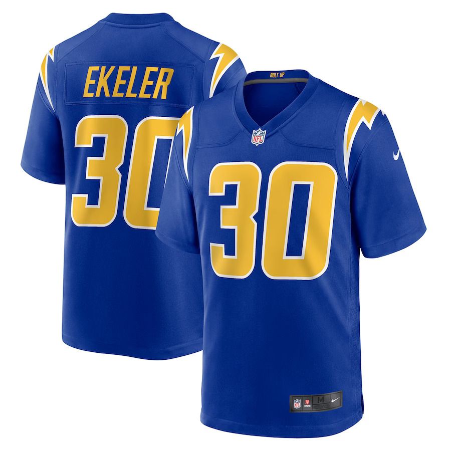 Men Los Angeles Chargers #30 Austin Ekeler Nike Royal Game NFL Jersey